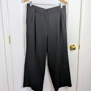 Babaton Aritzia Tailored Black Dress Pants Size 10 Women Wide Leg #209